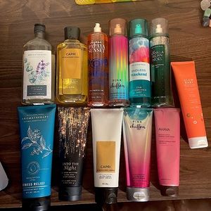 bath and body works body care HAUL